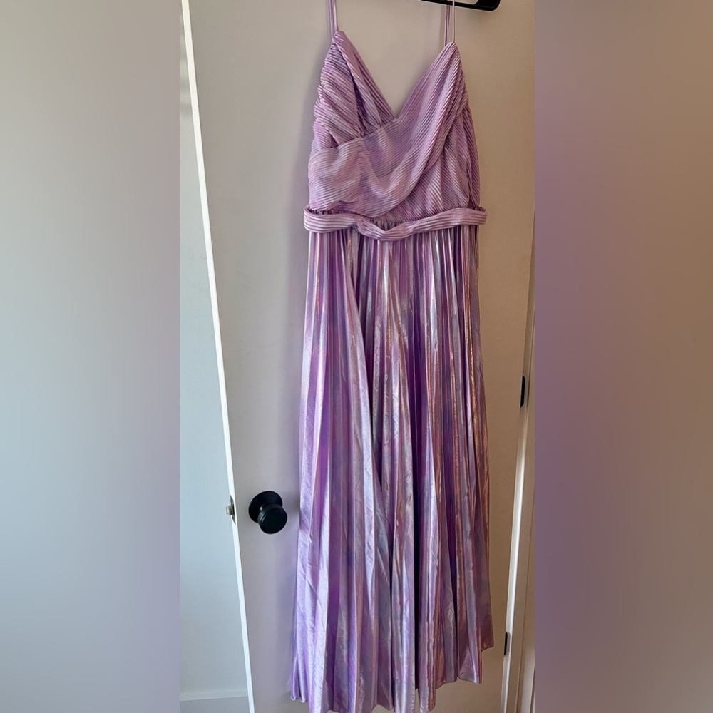 Ieena for MacDuggal Pink & Purple Formal Dress